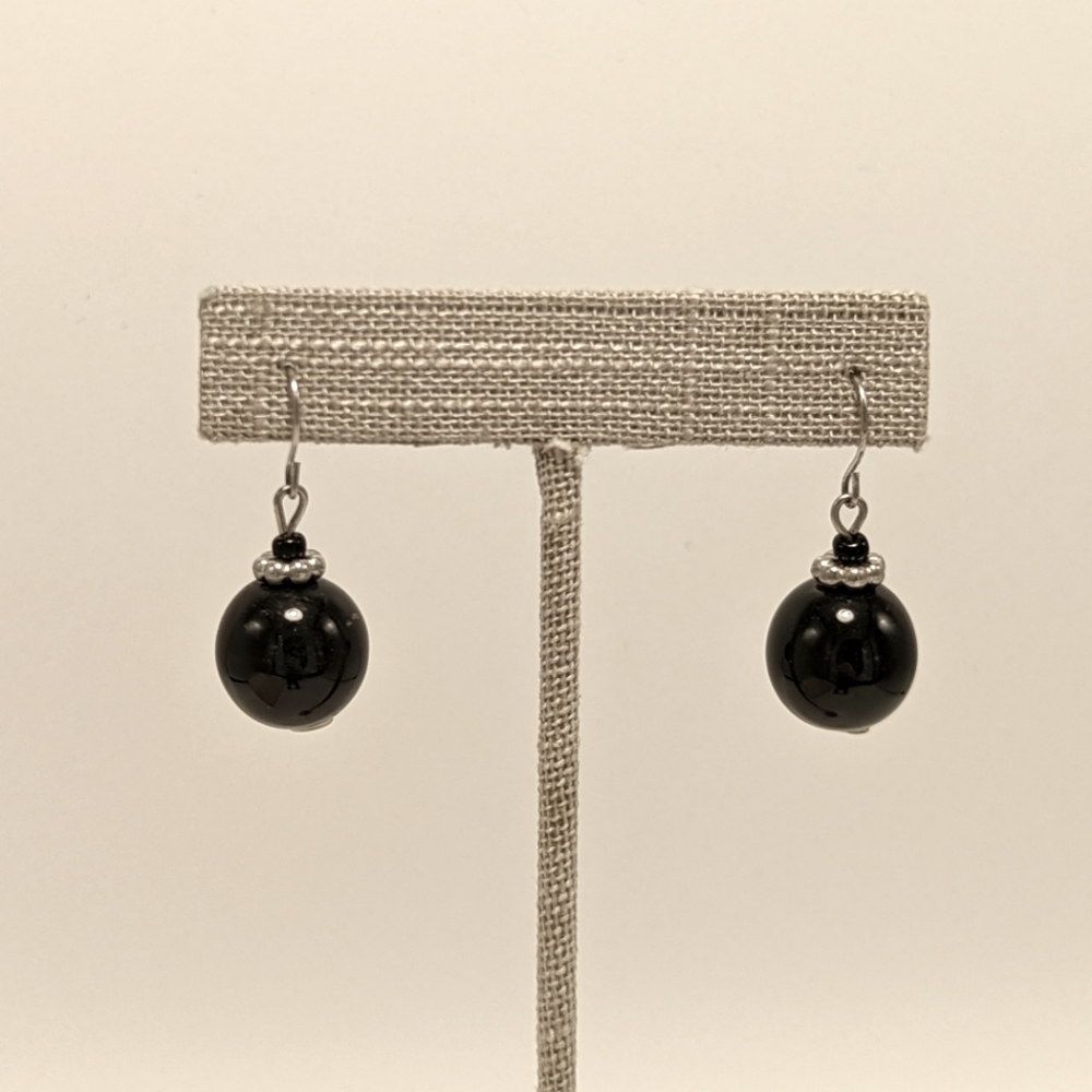 Black & Silver Earrings